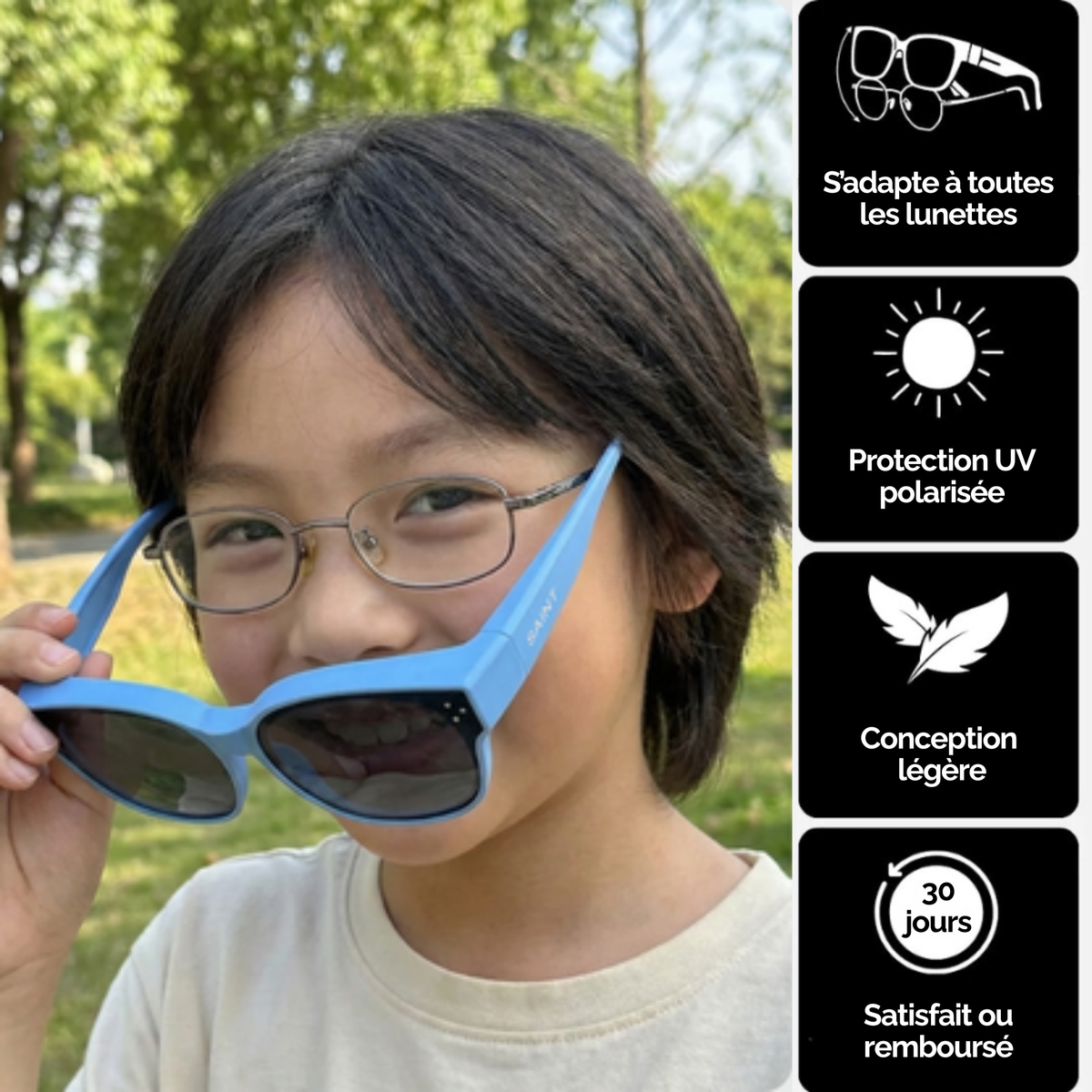Sur-lunettes polarisées enfant